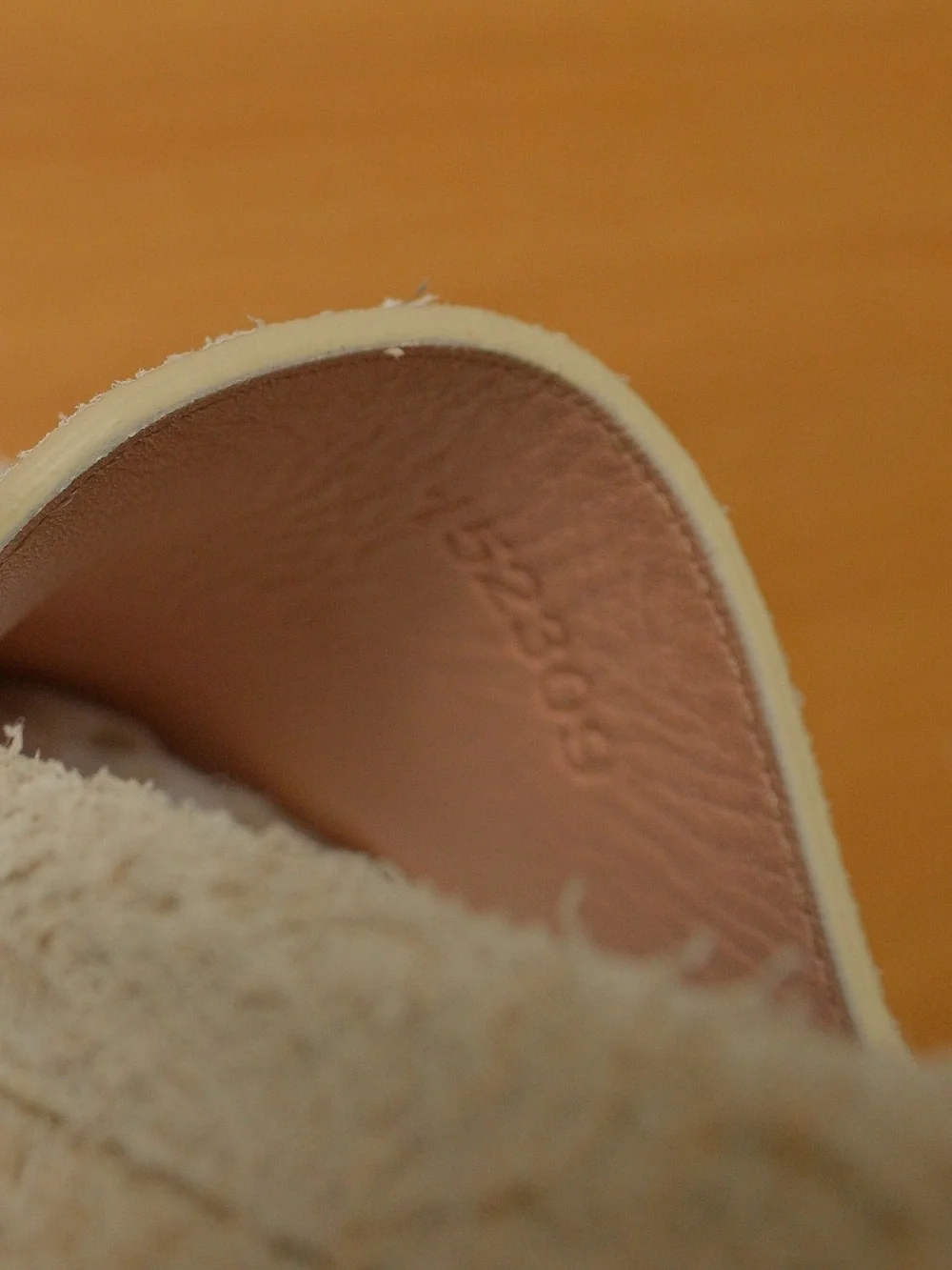Loewe Campo Brushed Suede Loafers Canvas Soft White Women’s sz 39